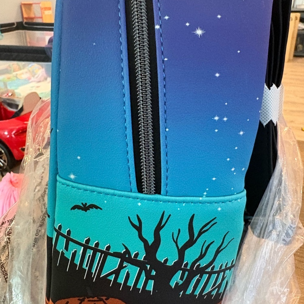 Loungefly Stitch Blue and Orange Disney Backpack - Picture 3 of 5